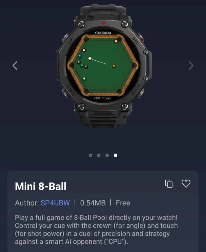 Amazfit Watches Mini Apps
